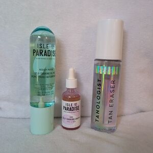 Isle of Paradise Medium Self-Tanning Oil Mist & Dark Self-Tanning Drops Set